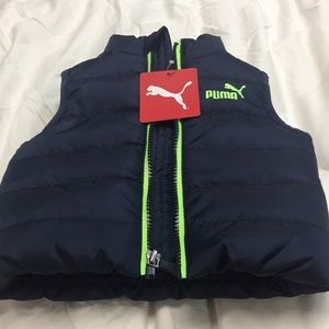 Puma infant boys puffy vest 3-6 months